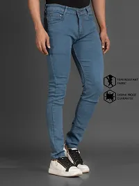 Stylish Denim Mid-Rise Jeans For Men-thumb2