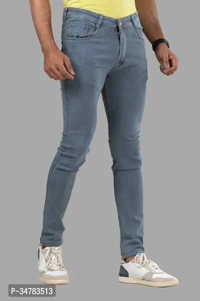 Stylish Denim Mid-Rise Jeans For Men-thumb3