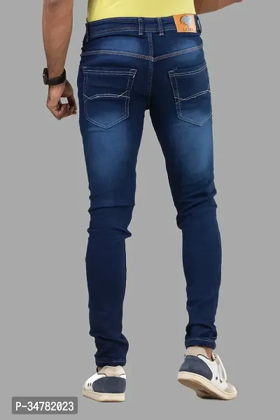 Stylish Denim Mid-Rise Jeans For Men-thumb2