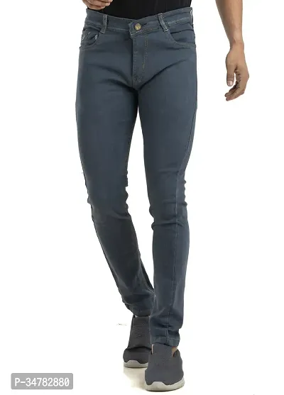 Stylish Denim Mid-Rise Jeans For Men-thumb2