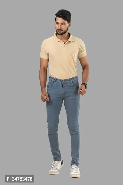 Stylish Denim Mid-Rise Jeans For Men-thumb5