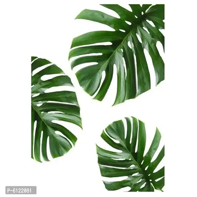 Green Leafs Plant Posters Office Bedroom Sticker ation School Collage Wall Sticker