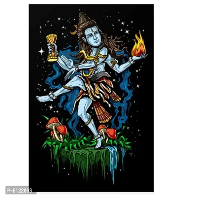 Tandav Dancing Lord Shiva Wall Sticker Fully Waterproof with High Gloss Lamination