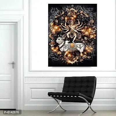 Natraj Shiva with Nandi Religious Wall Sticker and Living Room