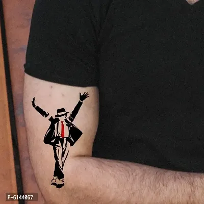 Michael Jacksons Moonwalker Silhouette Temporary Body Waterproof Tattoos For Men and Women
