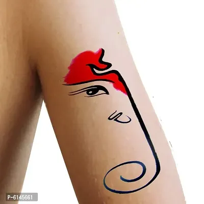 Lord Ganesha with swastik Design Temporary Body Waterproof Tattoo For Men and Women