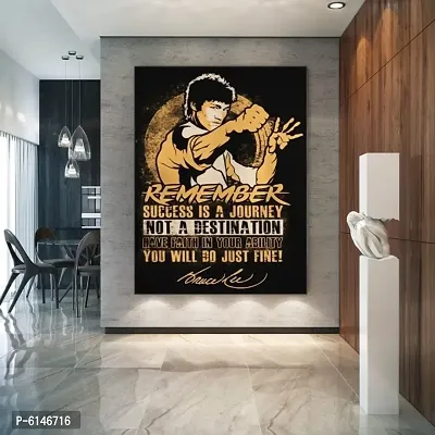 Best Wall Sticker Bruce Lee Vinayl Poster For Living Room , Bed Room , Kid room , Guest Room etc.Size(12x18).-thumb0