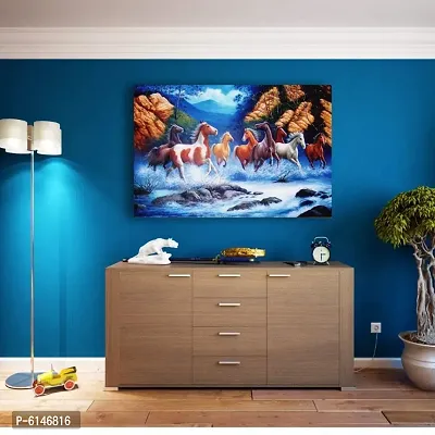 Best Wall Sticker Horse In Water Vinayl Poster For Living Room , Bed Room , Kid room , Guest Room etc.Size(12x18).