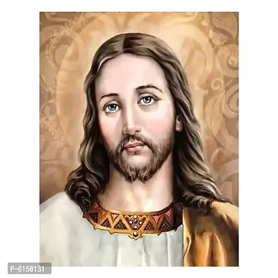 Best Wall Sticker Mother Sprictual Jesus Face Painting New Most Rare Vinayl Poster For Living Room , Bed Room , Kid room , Guest Room etc.Size(12x18).