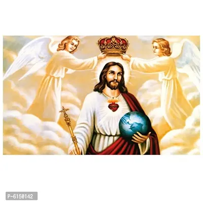 Best Wall Sticker Mother Sprictual Jesus With Angle Painting New Most Rare Vinayl Poster For Living Room , Bed Room , Kid room , Guest Room etc.Size(12x18).