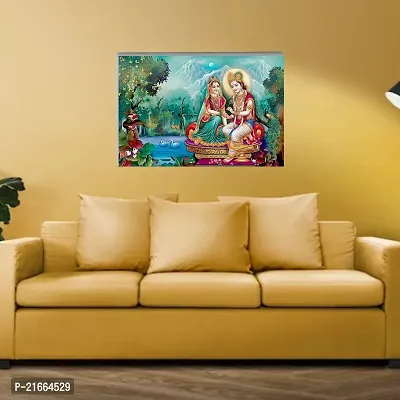 Surmul Radha Krishna Photo Sunboard For Home Deacute;cor, Living Room, Puja Room 18x12 Inch-thumb2