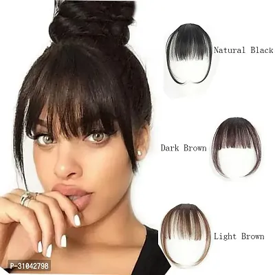 Stylish Black 6 Inch Synthetic Hair Extension For Women-thumb0