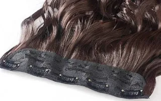 Desinger Brown Synthetic Hair Extension-thumb1