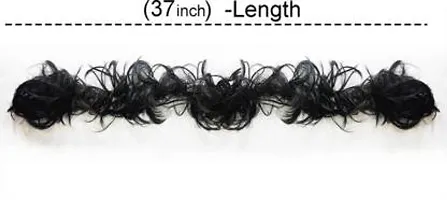 Stylish Black 30 Inch Synthetic Hair Extension For Women-thumb2