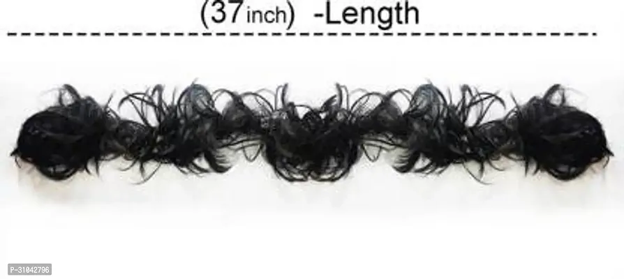 Stylish Black 30 Inch Synthetic Hair Extension For Women-thumb3