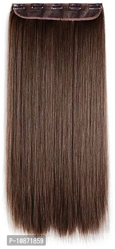 Desinger Brown Synthetic Hair Extension-thumb0