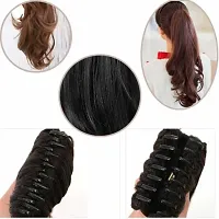 Desinger Black Synthetic Hair Extension-thumb3