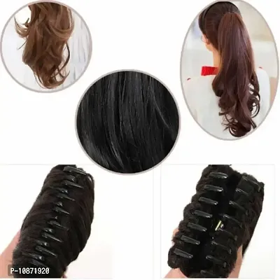 Desinger Black Synthetic Hair Extension-thumb4