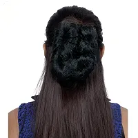 Stylish Black 6 Inch Synthetic Hair Extension For Women-thumb1