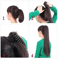 Desinger Black Synthetic Hair Extension-thumb2