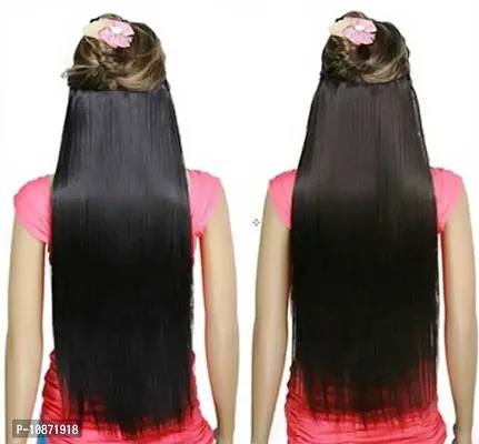 Desinger Black Synthetic Hair Extension-thumb4