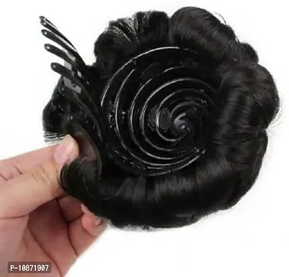 Desinger Black Synthetic Hair Extension-thumb2