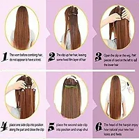 Desinger Brown Synthetic Hair Extension-thumb2