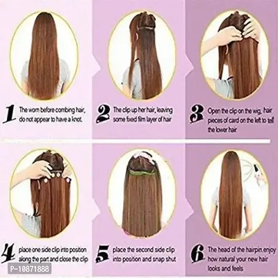 Desinger Brown Synthetic Hair Extension-thumb3