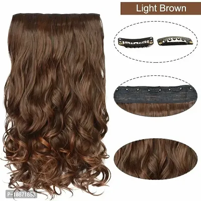 Desinger Brown Acrylic Hair Extension-thumb2