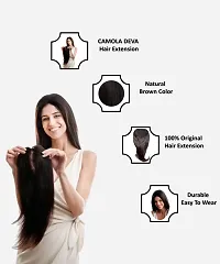 Stylish Black 18 Inch Synthetic Hair Extension For Women-thumb1