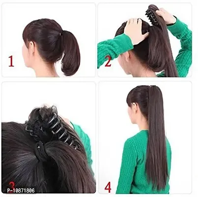 Desinger Black Synthetic Hair Extension-thumb2