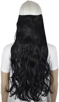 Desinger Black Synthetic Hair Extension-thumb1