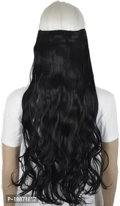 Desinger Black Synthetic Hair Extension-thumb2