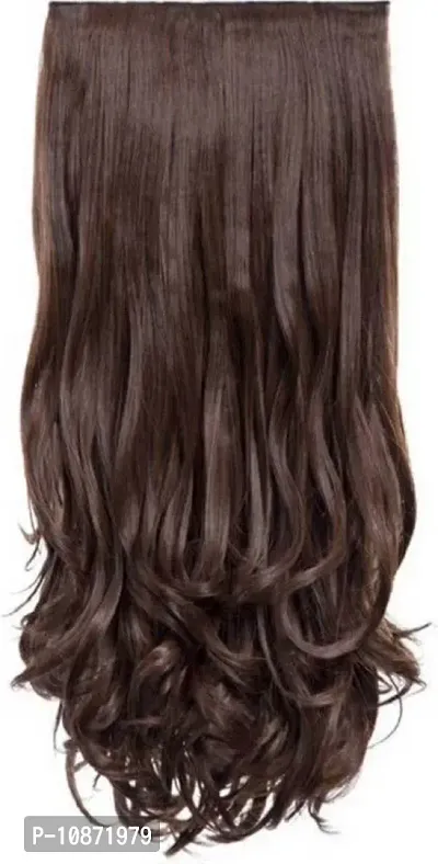 Desinger Brown Synthetic Hair Extension-thumb0