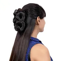 Stylish Black 6 Inch Synthetic Hair Extension For Women-thumb2