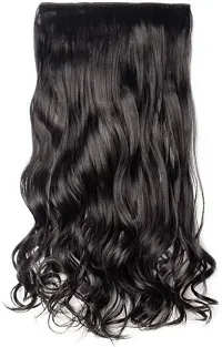 Desinger Black Synthetic Hair Extension-thumb1