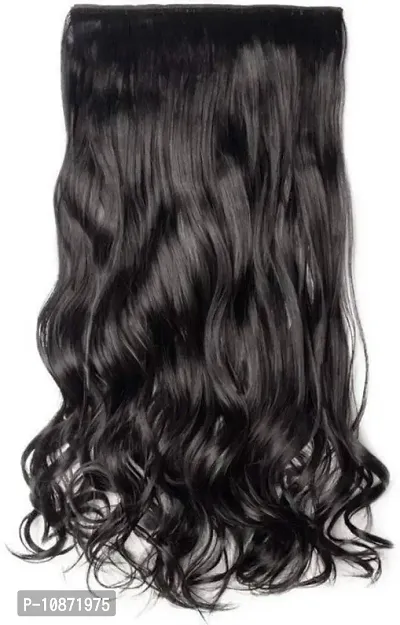 Desinger Black Synthetic Hair Extension-thumb2