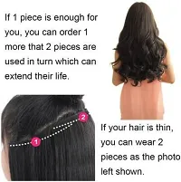 Desinger Black Synthetic Hair Extension-thumb3