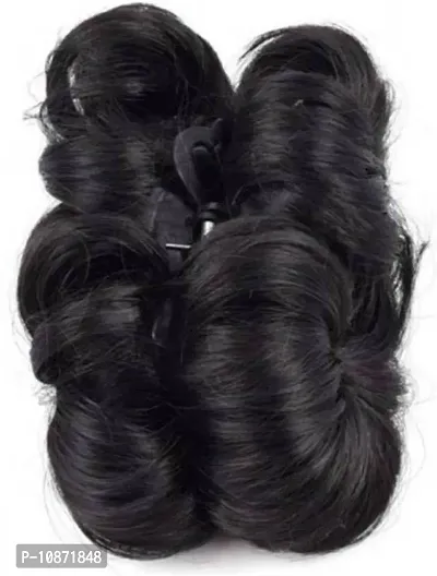 Desinger Black Nylon Hair Extension-thumb0