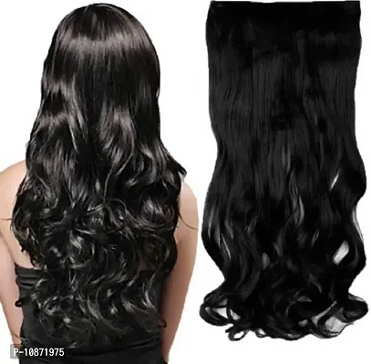 Desinger Black Synthetic Hair Extension-thumb4