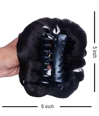 Stylish Black 6 Inch Synthetic Hair Extension For Women-thumb4