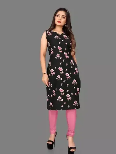 Stylish Crepe A-Line Kurta For Women