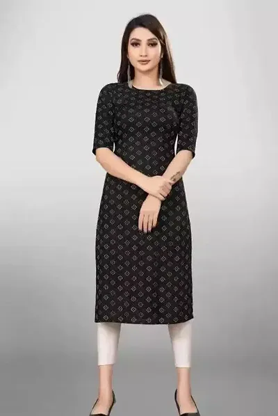 Stylish Crepe A-Line Kurta For Women