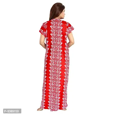 KHUSHI PRINT Women's Pure Cotton Maternity Maxi Gown Comfortable Nightwear Nightdresses (Pack of 2 PCs.)-thumb5