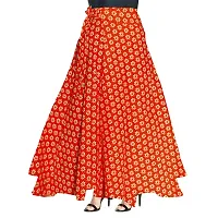 KHUSHI PRINT Attractive Women's Cotton Printed Casual Long Skirts (Multicolour, Free Size)-thumb1