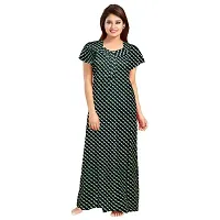 KHUSHI PRINT Women's 100% Cotton Printed Maxi Maternity Nightwear Nightdress Free Size, (Combo Pack of 2)-thumb1