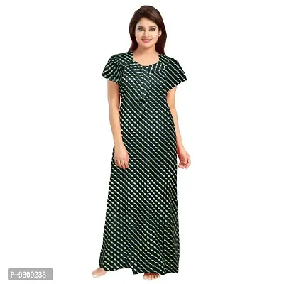 KHUSHI PRINT Women's 100% Cotton Printed Maxi Maternity Nightwear Nightdress Free Size, (Combo Pack of 2)-thumb2