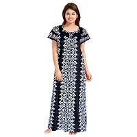 KHUSHI PRINT Women's Pure Cotton Maternity Maxi Gown Comfortable Nightwear Nightdresses (Pack of 2 PCs.)-thumb1