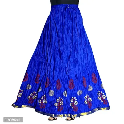 KHUSHI PRINT Attractive Women's Cotton Printed Casual Long Skirts (Multicolour, Free Size)