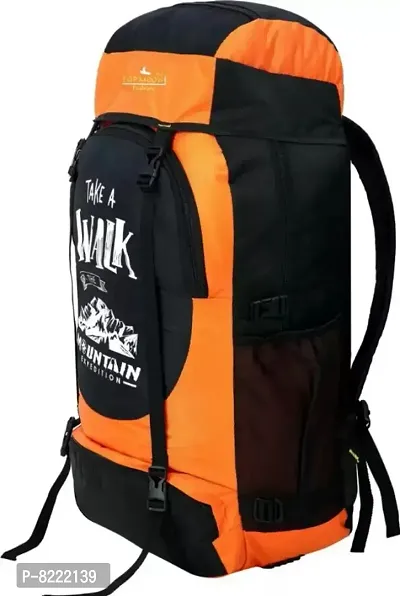 Classic Water Resistance Trekking Hiking Travel Bag With Shoe Compartment, 60 ltr-thumb0